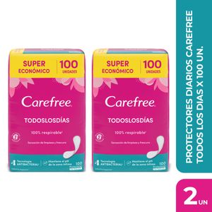 Combo Protectores Diarios Todos Los Días 100 Un Pack x2