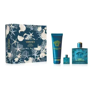 Set Eros EDT 100 Ml + 5 Ml + Shower Gel