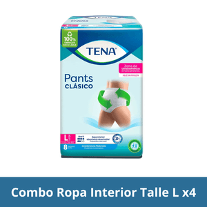 Combo Pants Clásico Talle L 8 Un Pack x4