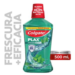 Enjuague Bucal Plax Fresh Mint