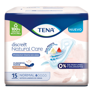 Protector Diario Discreet Natural Care Sin Alas