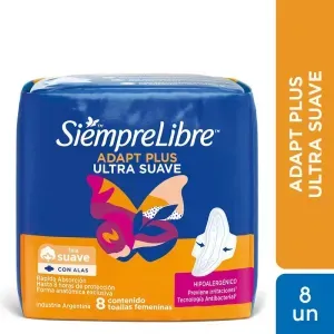 Toallitas Femeninas Adapt Plus Suave Con Alas