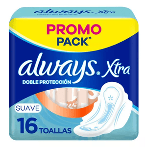 Toallitas Femeninas Xtra Doble Protección Suave