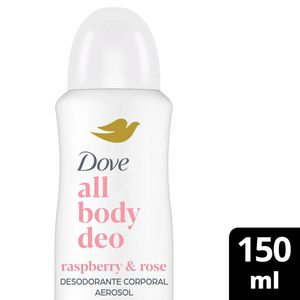 Desodorante en Aerosol para Todo el Cuerpo DOVE All Body Deo Raspberry & Rose