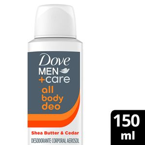 Desodorante en Aerosol para Todo el Cuerpo DOVE MEN All Body Deo Shea Butter & Cedar