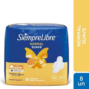 Toallas femeninas SIEMPRE LIBRE Normal Suave c/ Alas