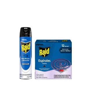 Combo Protección Familiar Raid Anti Mosquitos