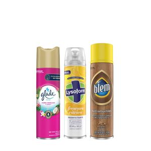 Combo Limpieza y Desinfección del Hogar 2 Glade + Lysoform + Blem