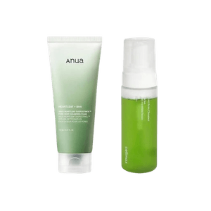 Kit Limpieza Facial Coreana ANUA y CELIMAX Control de Acné Poros y Sebo