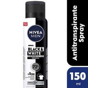 Desodorante antitranspirante NIVEA MEN Black & White Invisible Original en Aerosol