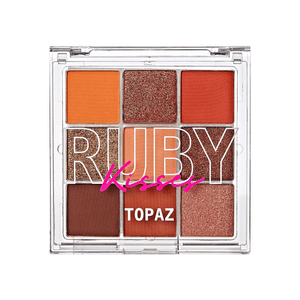 2-en-1 Multi Makeup Palette 2 Gamas de Colores Topaz Ruby Kisses