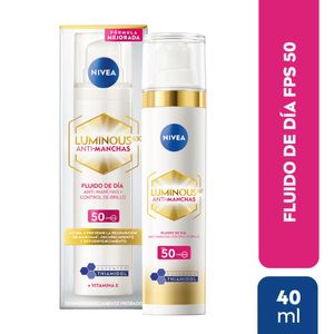 Fluido facial antimanchas de día NIVEA Luminous630 FPS 50 para todo tipo de piel